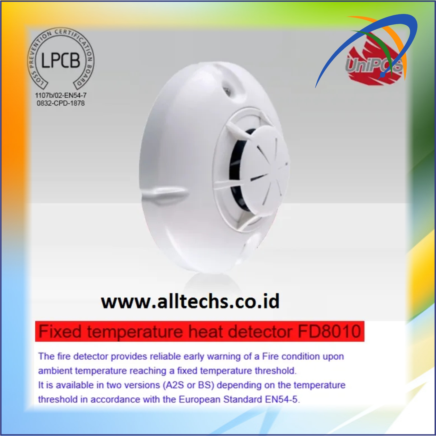 Instalasi & Pengadaan Fire Alarm-UniPos-Outdoor Flash&Siren-SB112F Fire - PT. ALLTECHS SOLUSINDO