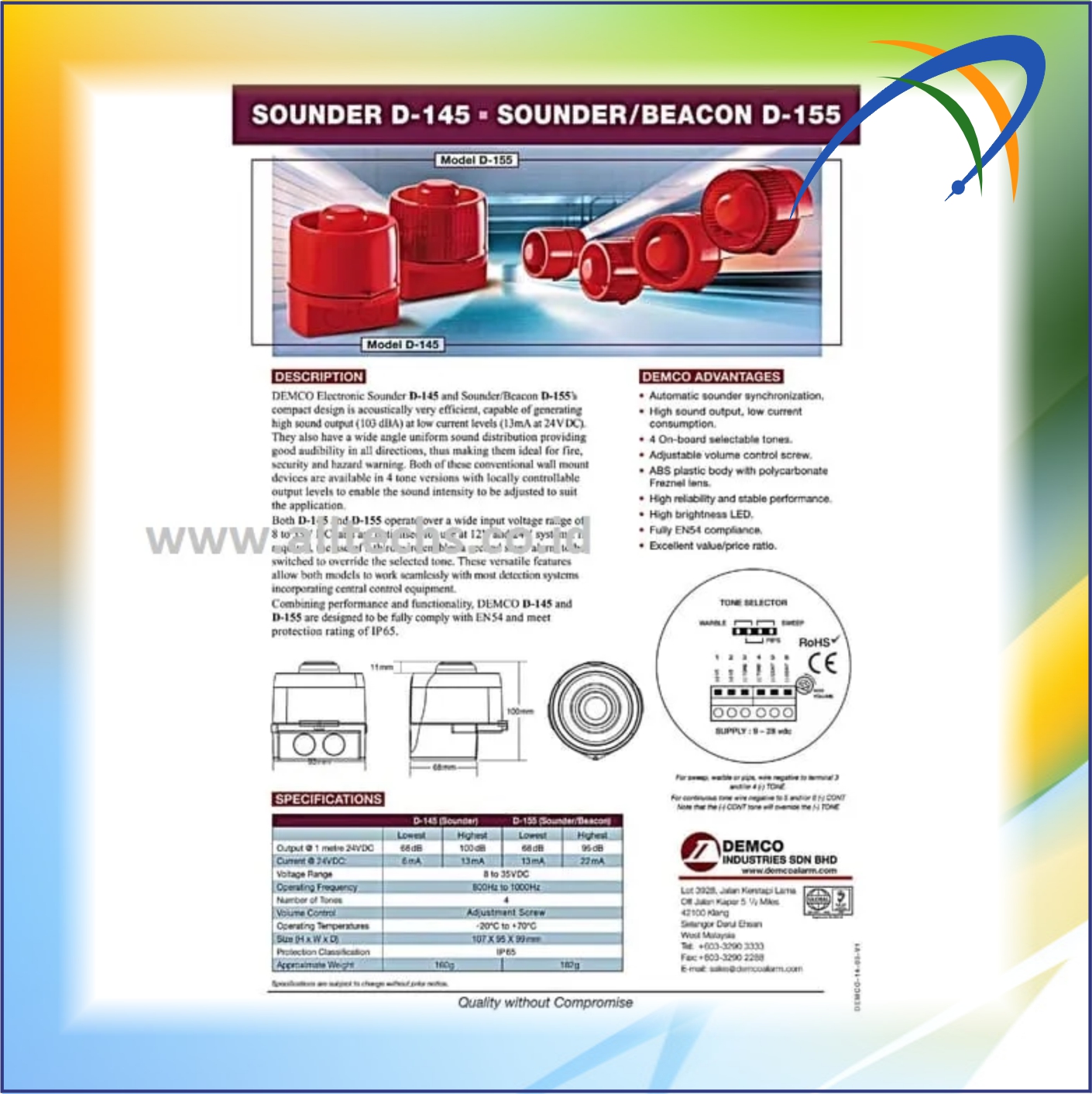 Instalasi & Pengadaan Fire Alarm-UniPos-Outdoor Flash&Siren-D115 Fire - PT. ALLTECHS SOLUSINDO