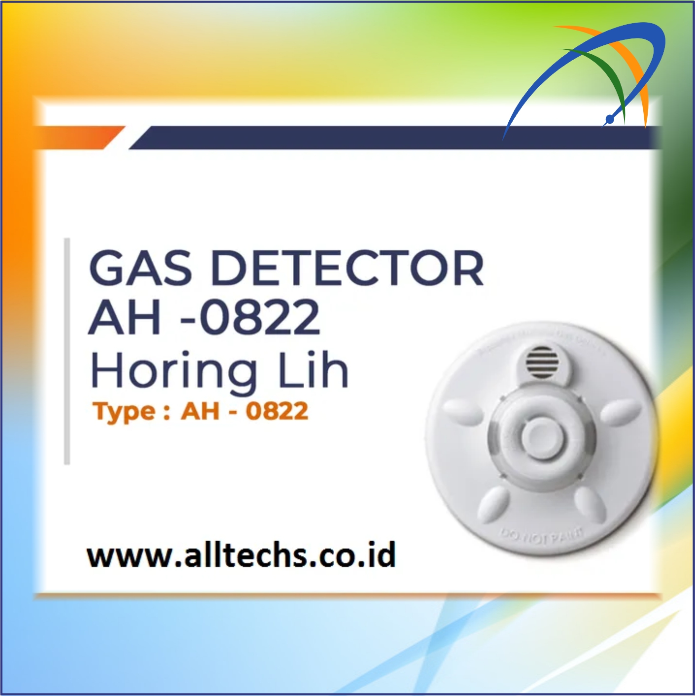 Instalasi & Pengadaan Gas Detector 24 V Connect to panel AH – 0822 Horing Lih NEC - PT. ALLTECHS SOLUSINDO