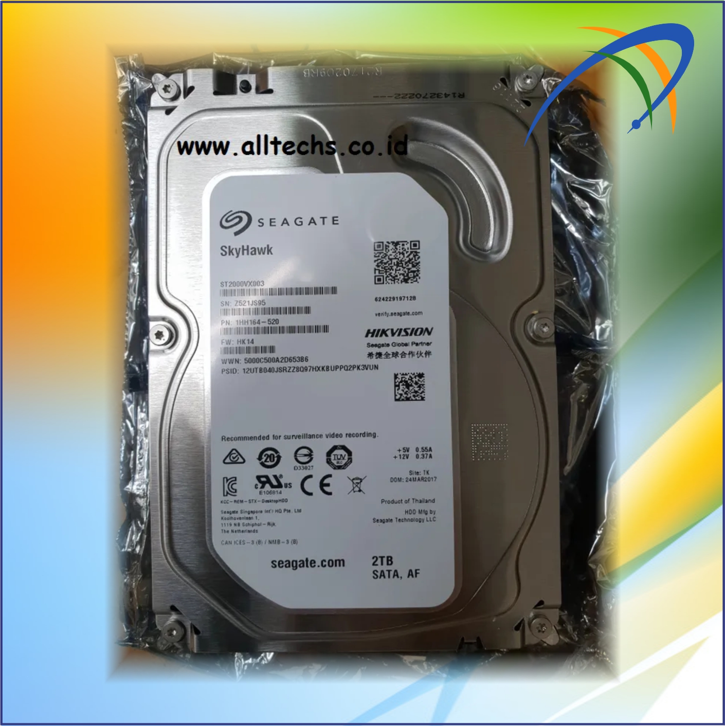 Instalasi & Pengadaan Hardisk cctv 2 TB hdd 2 tera Other - PT. ALLTECHS SOLUSINDO