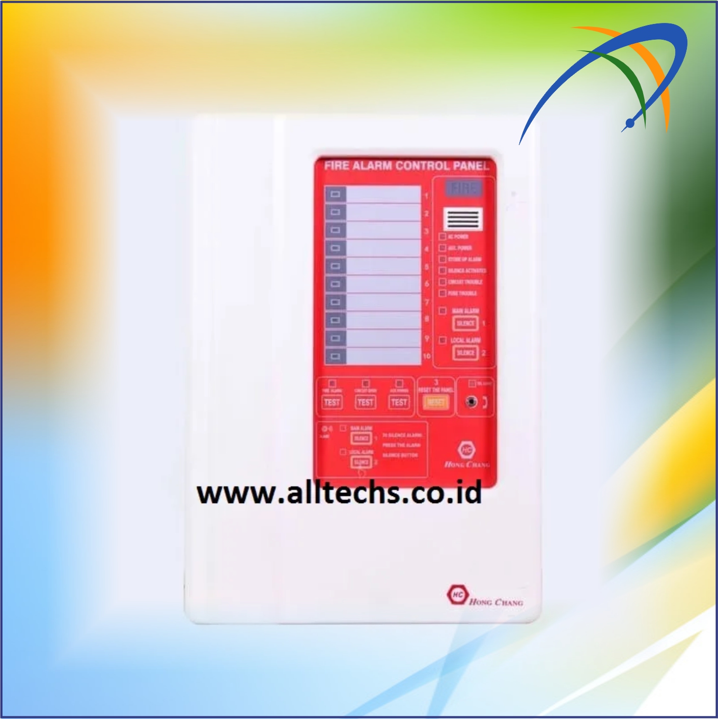 Instalasi & Pengadaan MASTER CONTROL PANEL FIRE ALARM MCFA PLASTIK HONG CHANG 5 ZONE. HC MASTER - PT. ALLTECHS SOLUSINDO