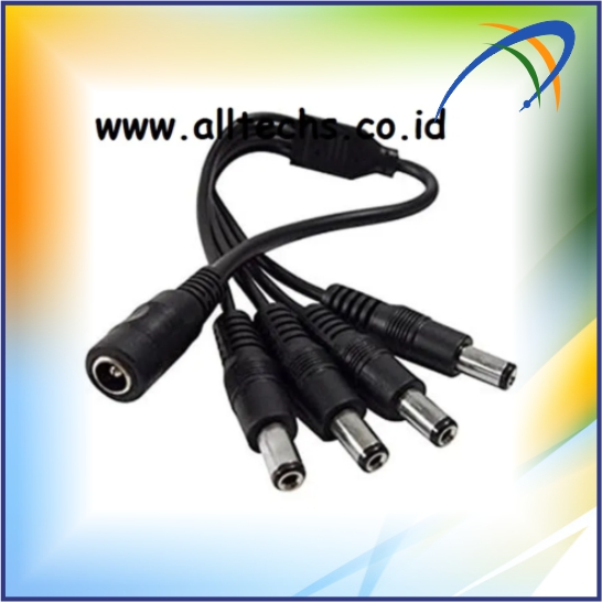 Instalasi & Pengadaan SAMBUNGAN KABEL POWER CCTV DC SPLITTER 4 CH 1 TO 4 ADAPTOR 12V SAMBUNGAN - PT. ALLTECHS SOLUSINDO