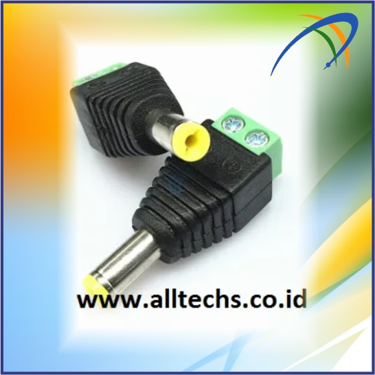 Instalasi & Pengadaan SOKET DC MALE TAIWAN KUNING / KONEKTOR POWER DC KUNING SOKET - PT. ALLTECHS SOLUSINDO